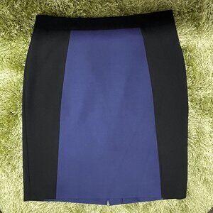 Halogen • Navy & Black Colorblock Pencil Skirt | Size 12**